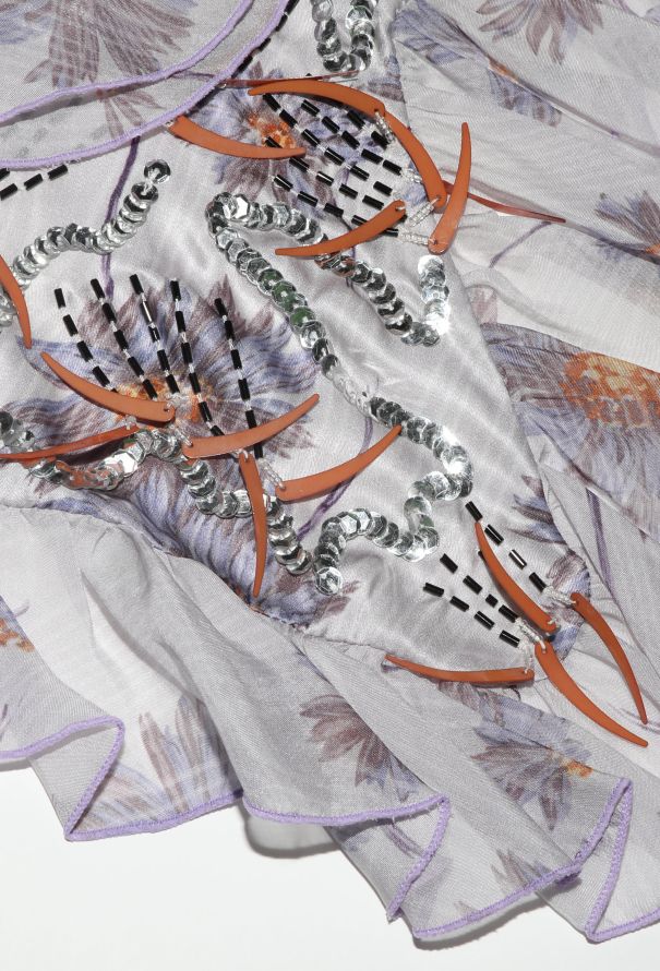 Rodarte S/S 2017 Ruffled Silk Blouse - 8