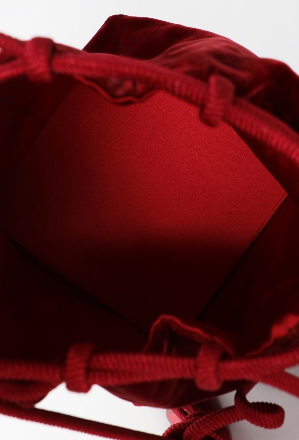 Saint Laurent Vintage Mini Velvet Bucket Bag - 10
