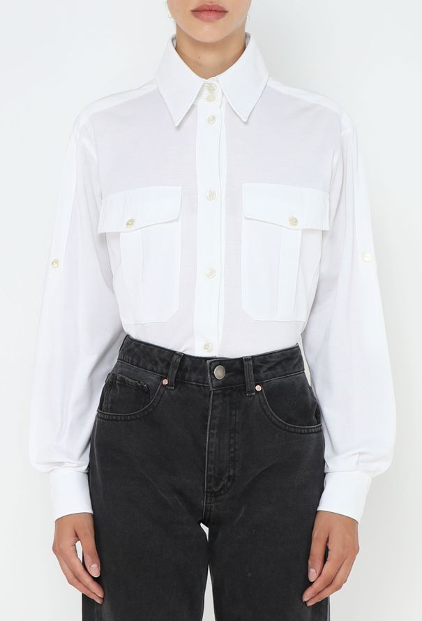 Chanel 2014 Piqué Pocket Shirt - 2