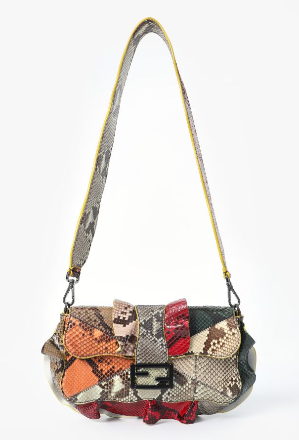 Fendi F/W 2016 Python Elaphe Waves  Baguette Bag - 1