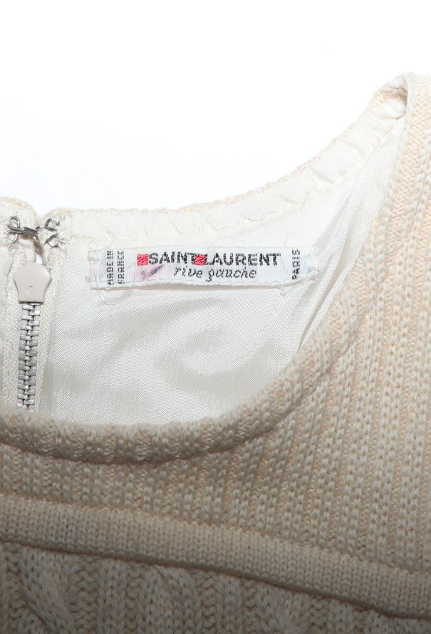 Saint Laurent Vintage Cable-Knit Sweater Dress - 5