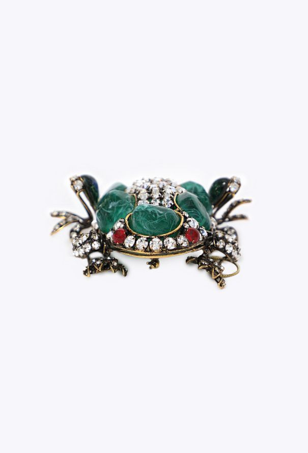 Iradj Moini Cabochon Frog Brooch, 1980s - 3