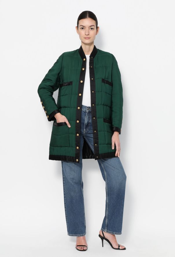 Chanel COLLECTOR F/W 1990 'CC' Quilted Puffer Coat - 6