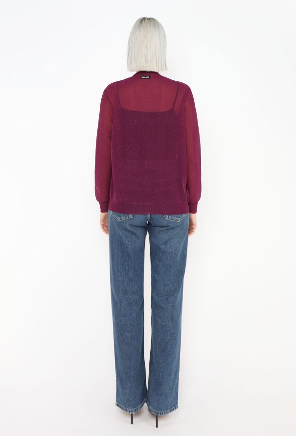 Miu Miu F/W 2023 Floral Appliqué Cardigan - 7