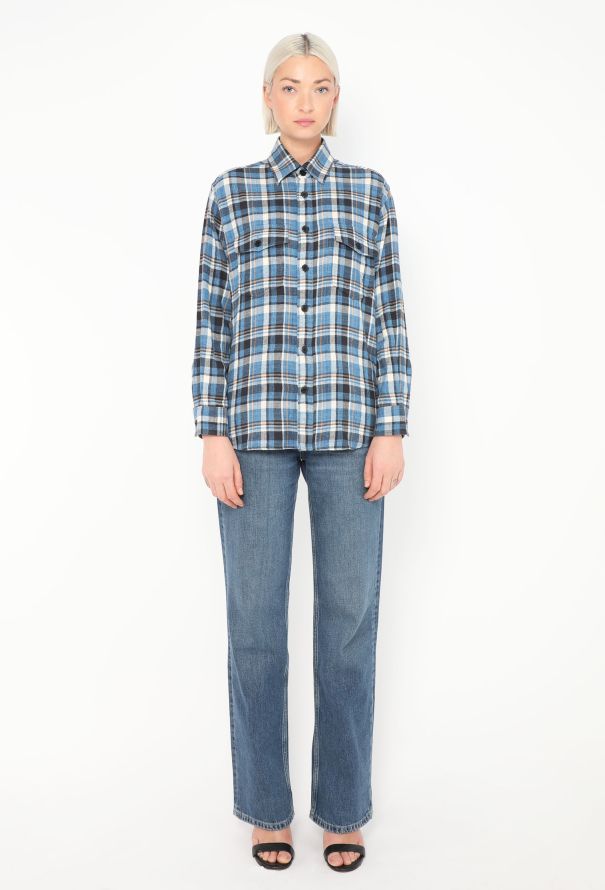 Saint Laurent S/S 2016 Flannel Shirt - 4 Saint Laurent S/S 2016 Flannel Shirt - 4