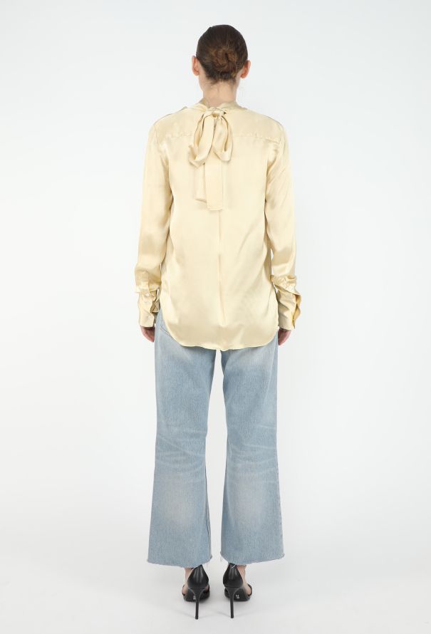Céline S/S 2013 Charmeuse Lavallière Blouse - 5
