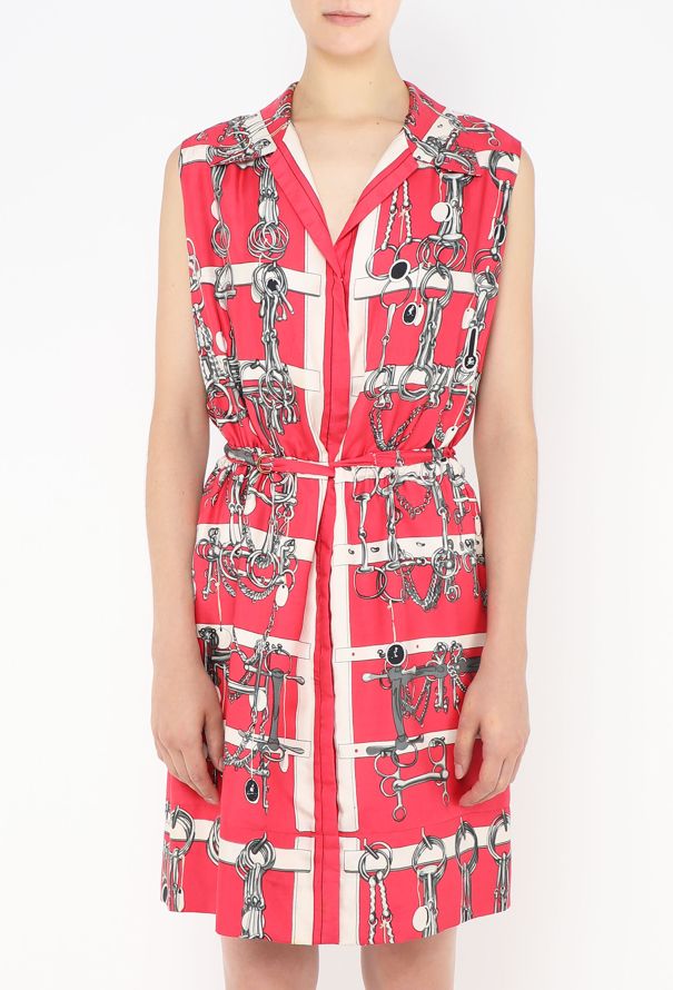 Hermès Vintage Silk Horsebit Dress - 2