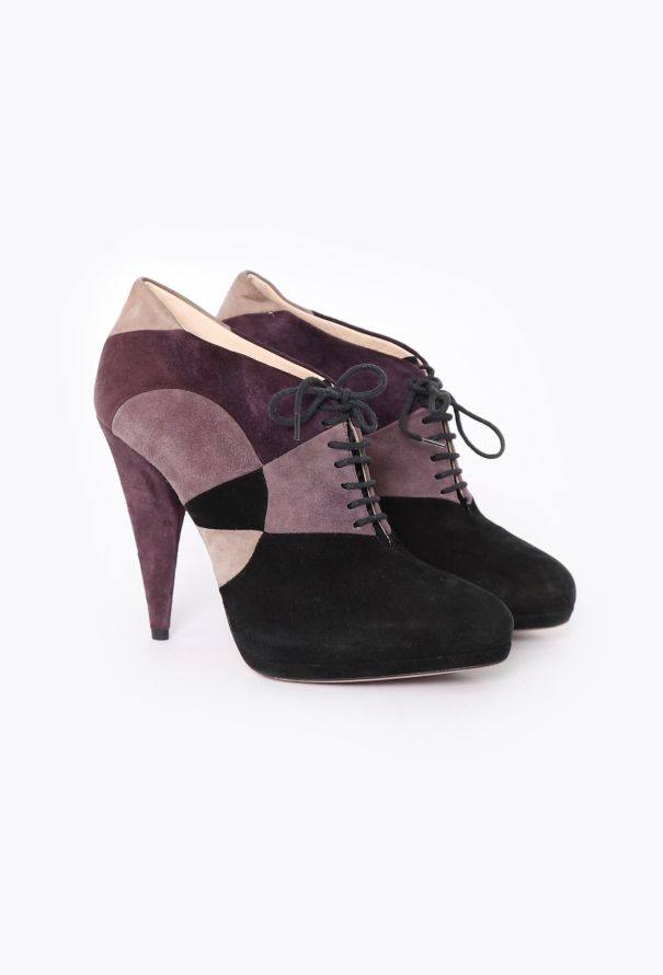 Prada 2000s Patchwork Oxford Heels - 2