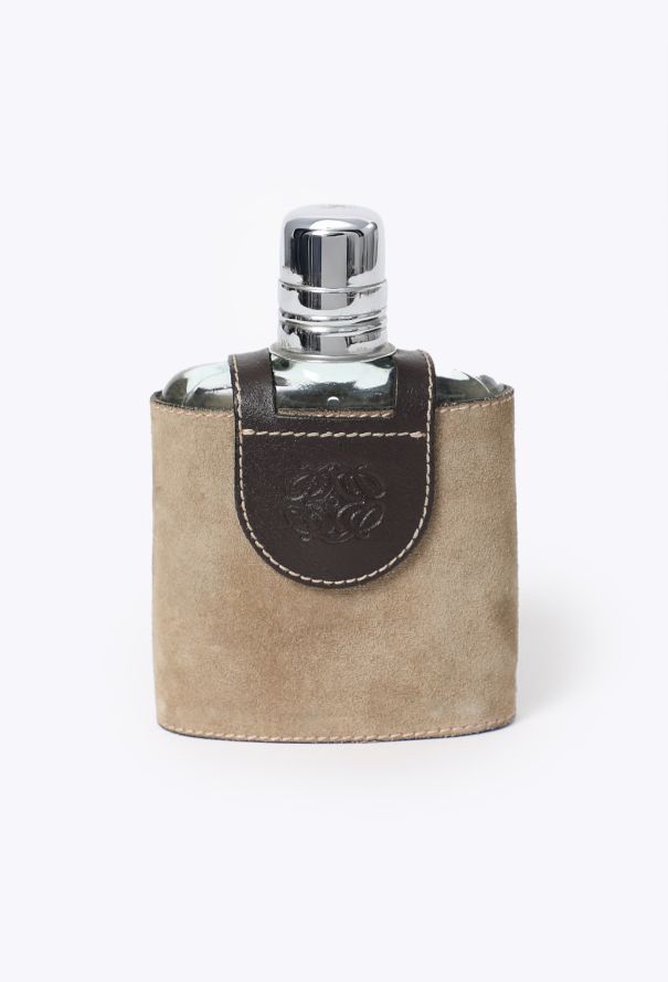 Loewe Vintage Whiskey Flask & Leather Case - 1