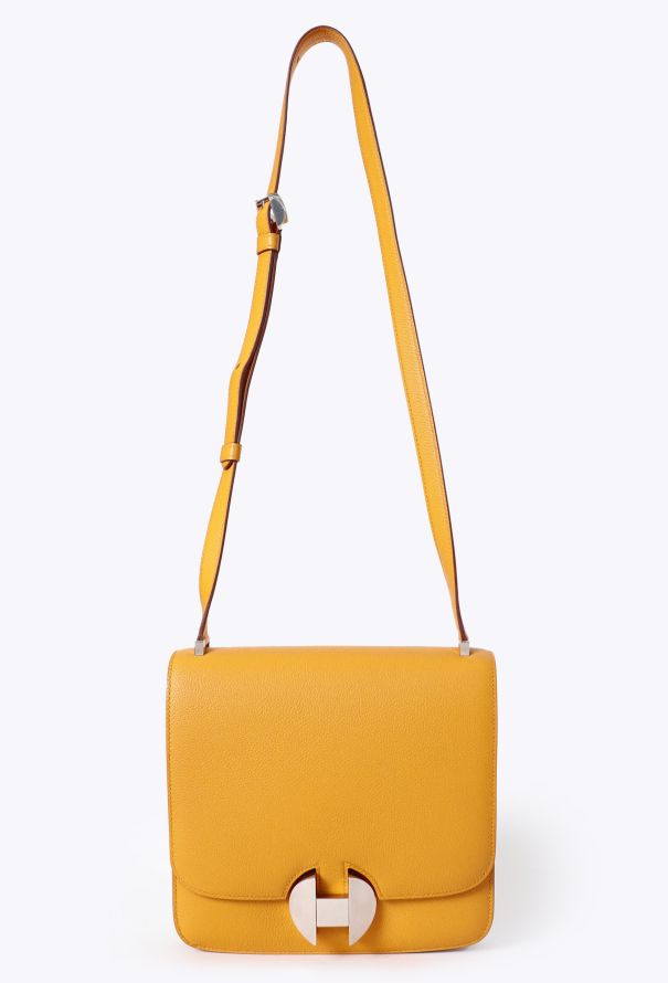 Hermès S/S 2018 Jaune Ambre Evercolor 2002 Bag - 1 Hermès S/S 2018 Jaune Ambre Evercolor 2002 Bag - 1