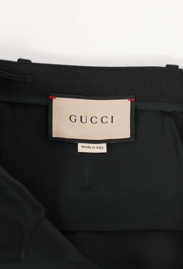 Gucci Resort 2023 Bicolor mid-rise Twill Trousers - 6