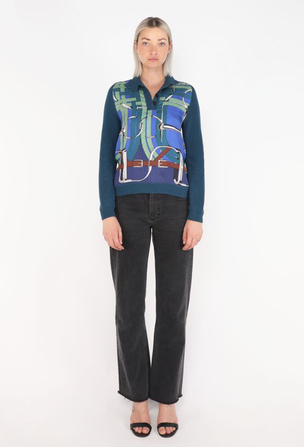Hermès Graphic Silk Knit Sweater - 2