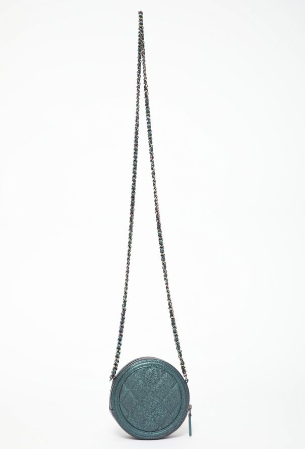 Chanel Filigree Caviar Quilted Round Clutch - 3 Chanel Filigree Caviar Quilted Round Clutch - 3