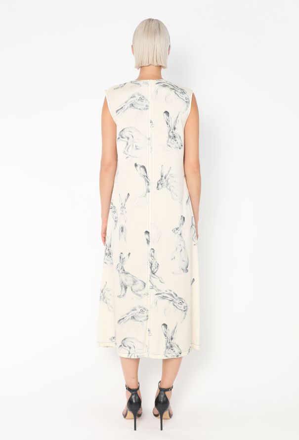 Céline F/W 2015 Wonderland White Silk Dress - 5 Céline F/W 2015 Wonderland White Silk Dress - 5