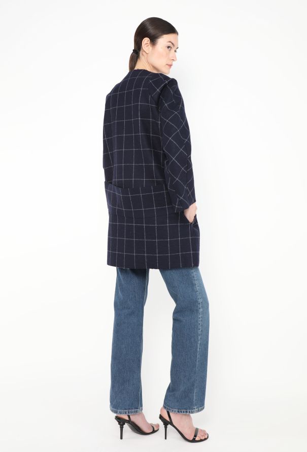 Jacquemus F/W 2014 Checkered Felt Peacoat - 6 Jacquemus F/W 2014 Checkered Felt Peacoat - 6