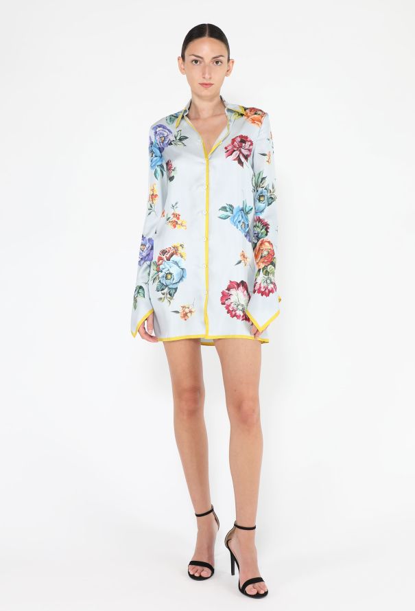 Prada Floral Silk Twill Mini Dress, 2024 - 2