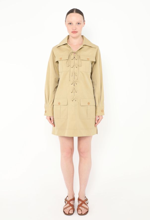 Saint Laurent COVETED 1969 Saharan Lace-up Tunic - 1