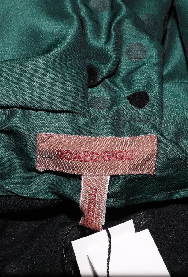 Romeo Gigli Early '90s Polka Dot Ruched Top - 10