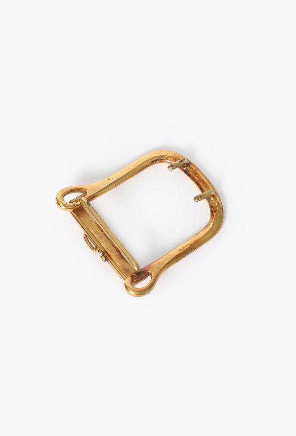 Hermès '70s Plated Equestrian Belt Buckle - 3