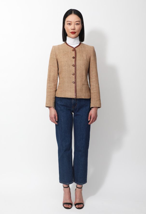 Leather Trim Jacket - 3 Leather Trim Jacket - 3