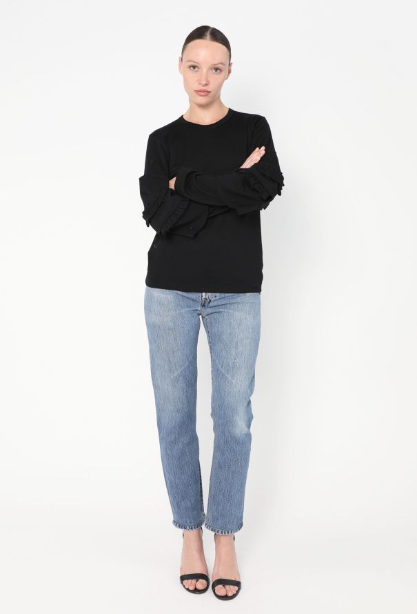 Comme des Garçons Ruffled Patchwork Top - 3