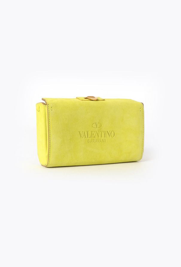 Valentino Yellow Suede Clutch - 3 Valentino Yellow Suede Clutch - 3