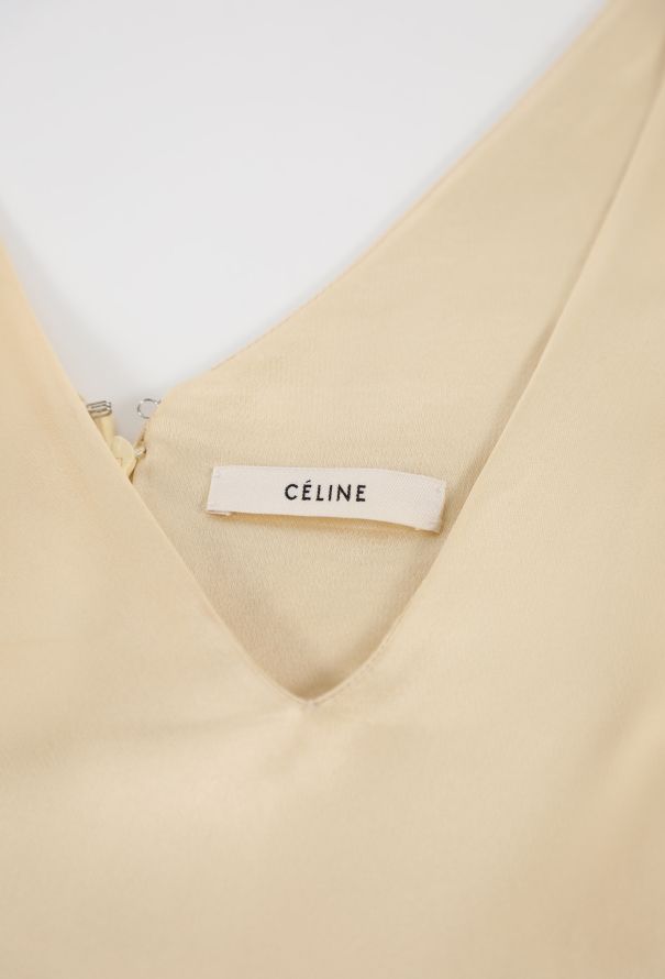 Céline Charmeuse V-Neck Top - 5