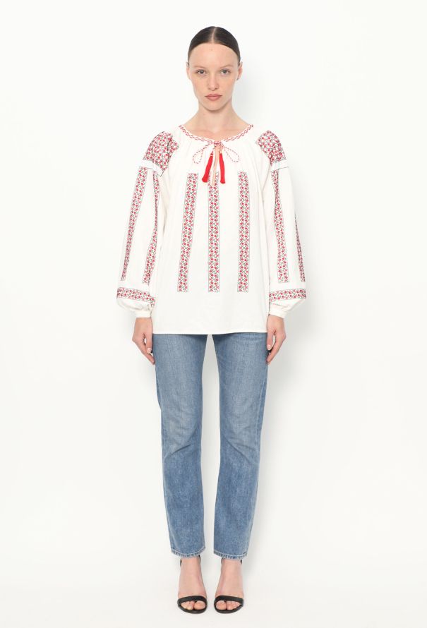 Céline Embroidered Triomphe Tunic - 2