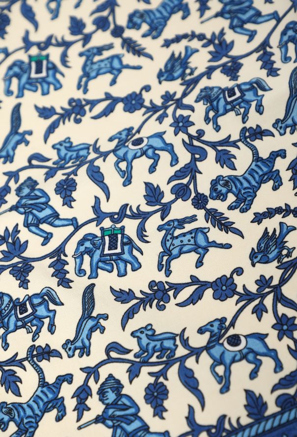 Hermès Vintage 4-Piece 'Chasse en Inde' Placemat Set - 3