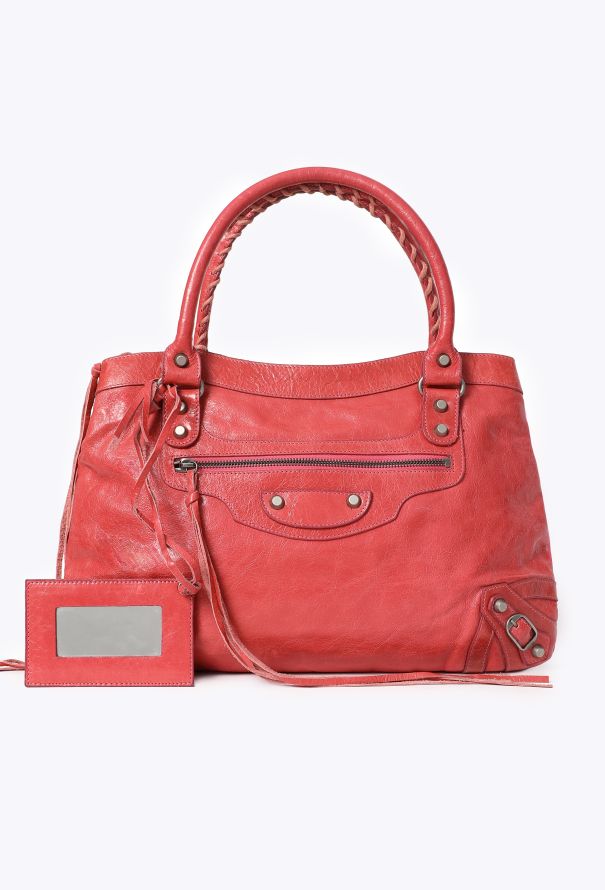 Balenciaga Red Classic City Shoulder Bag - 2