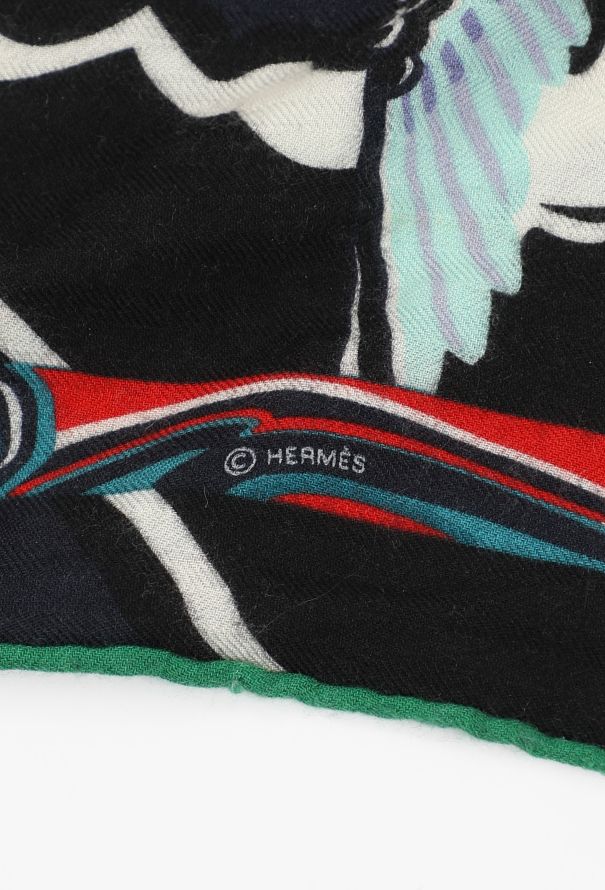 Hermès 'De la Mer au Ciel' 140cm Cashmere Shawl - 4