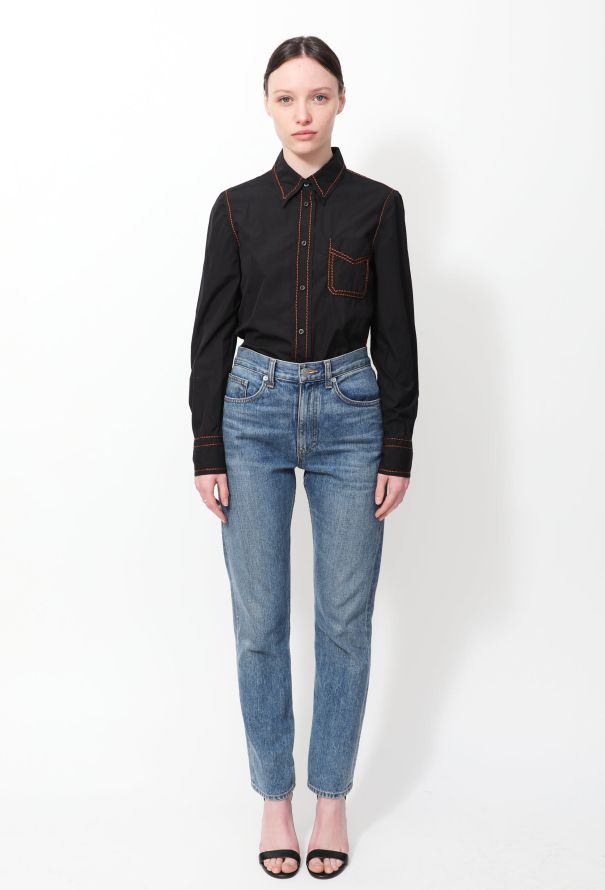 Prada 2015 Stitched Trim Shirt - 3 Prada 2015 Stitched Trim Shirt - 3