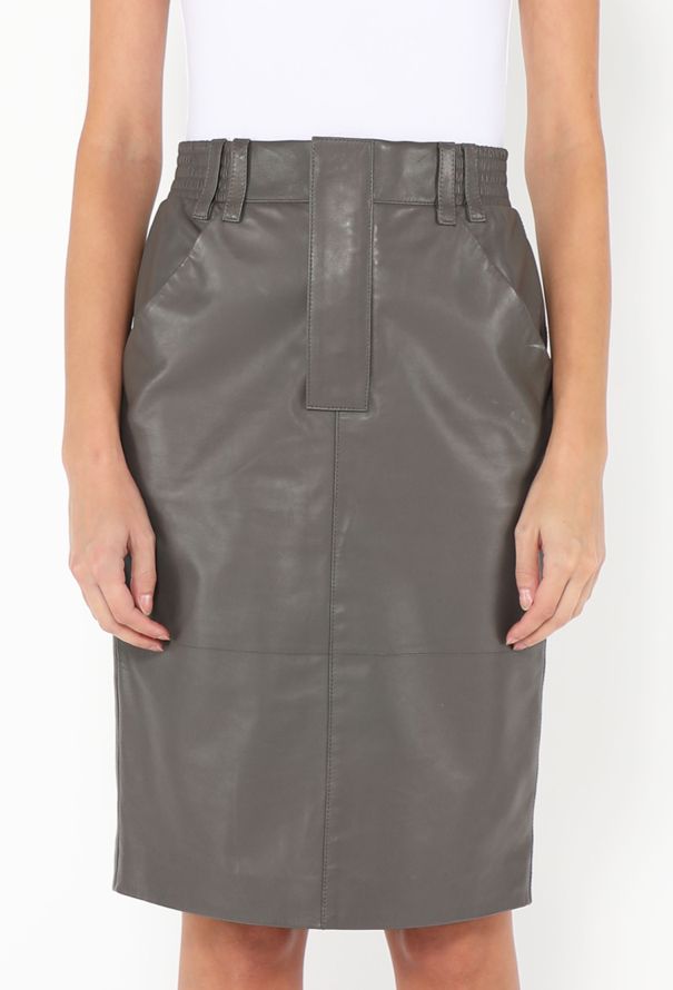 Saint Laurent Pre-Fall 2024 Cargo Leather Skirt - 3