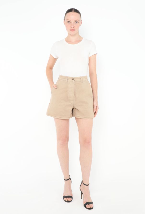 Miu Miu 2024 Cargo Logo Shorts - 1