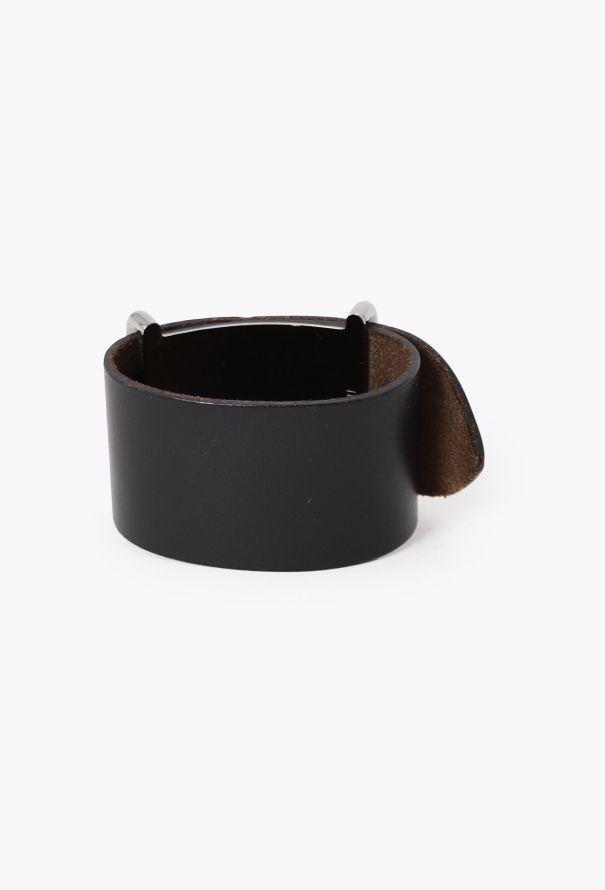 Hermès 2002 Box Leather 'H' Cuff - 3