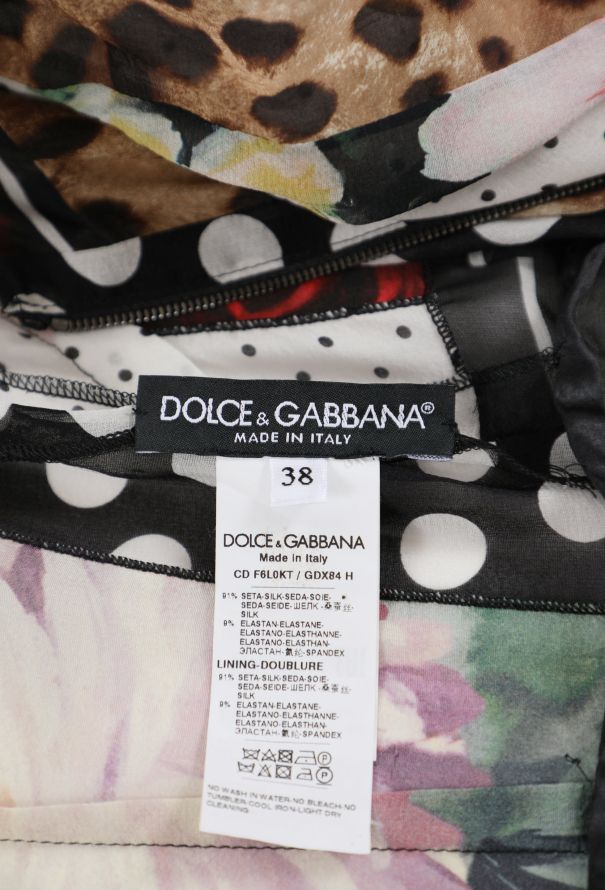 Dolce & Gabbana S/S 2021 Patchwork Silk Dress - 6