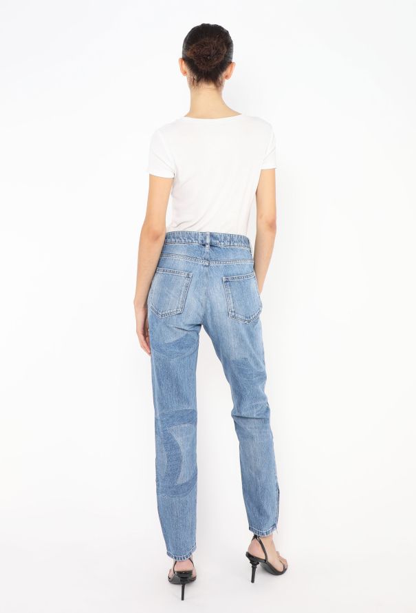 Chanel Tapered Tonal 'CC' Jeans - 5