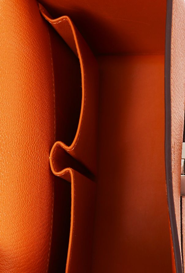 Hermès Abricot Chèvre Mysore Cinhetic Bag - 13