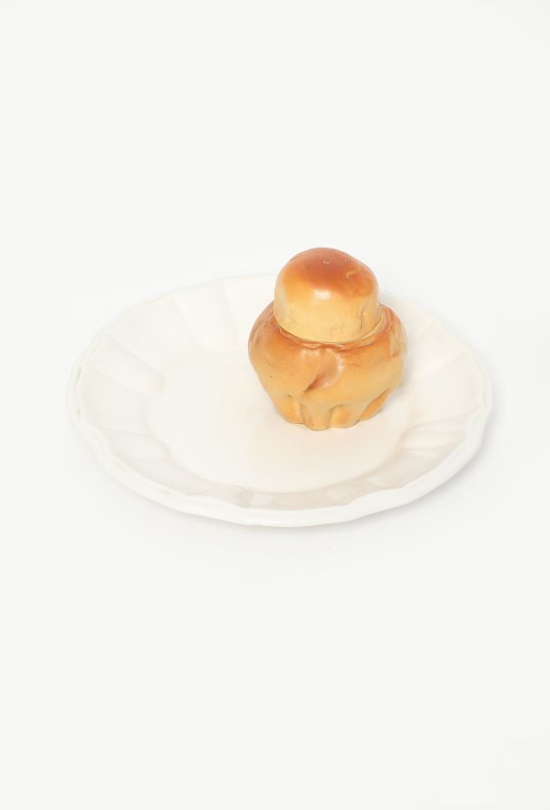 Dior '70s Brioche Porcelain Trompe l'Œil Plate - 1