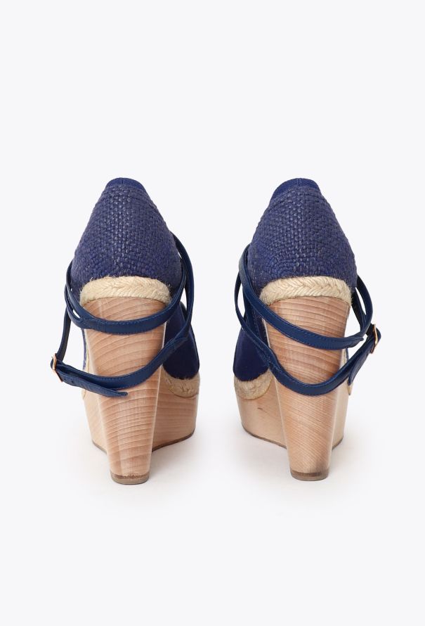 Hermès Strappy Wedged Sandals - 4