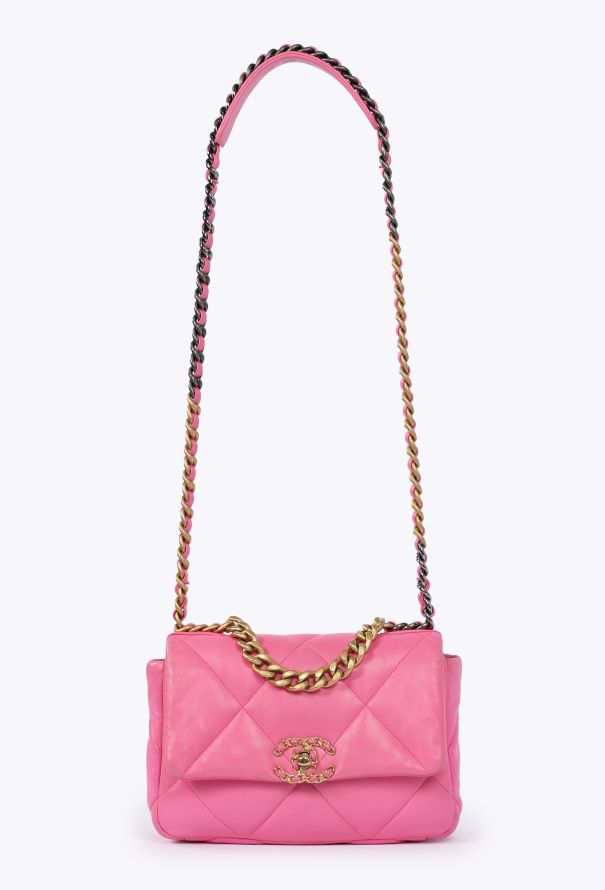 Chanel Pink 19 Medium Flap Bag - 1
