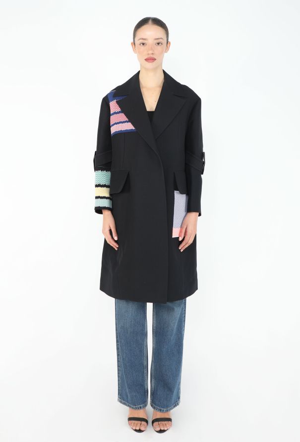 Céline Resort 2015 Chevron Patchwork Coat - 1