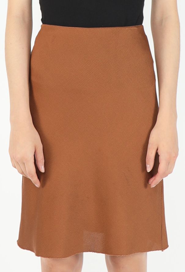 Miu Miu F/W 2025 Ribbed Knit Silk Skirt - 4