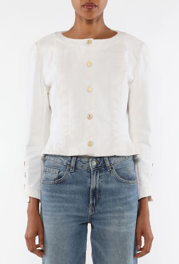 Chanel Classic Denim 'CC' Jacket, 1990s - 2