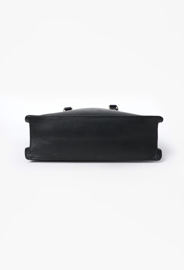 Louis Vuitton Vintage Black Epi Sac Plat - 6