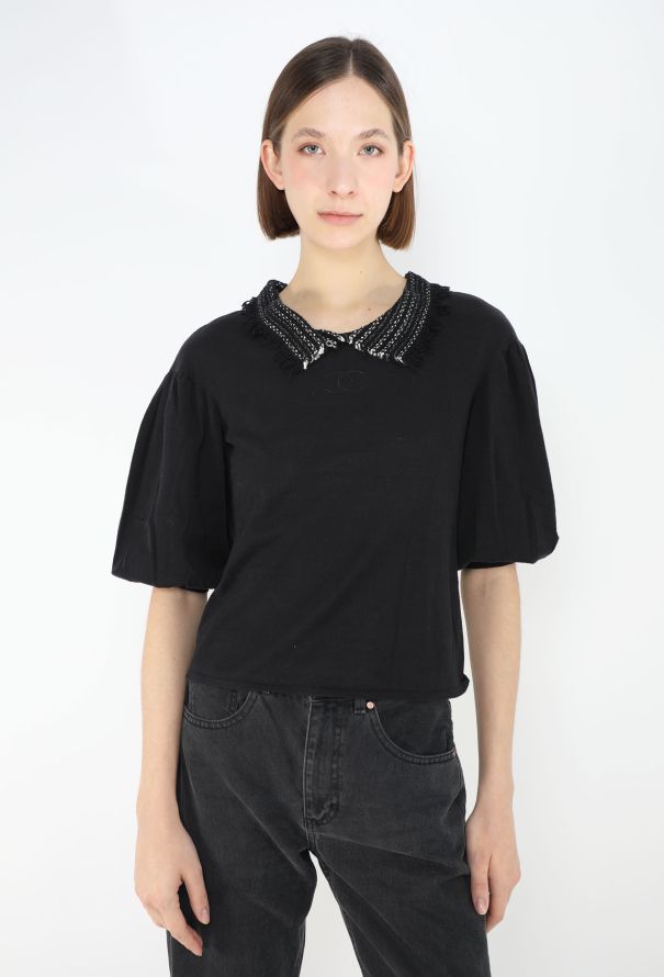 Chanel Tweed Collared 'CC' Top, 2005 - 2