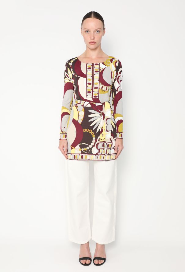 Emilio Pucci Belted Graphic Tunic - 2