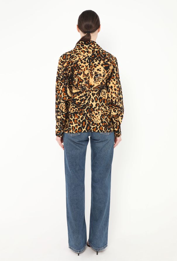 Saint Laurent F/W 1986 Cheetah Safari Top - 5 Saint Laurent F/W 1986 Cheetah Safari Top - 5