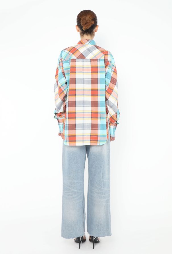 Céline F/W 2013 Tartan Cowl-Neck Tunic - 5