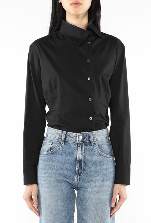 Gucci Tom Ford Asymmetrical Button Down Shirt - 4